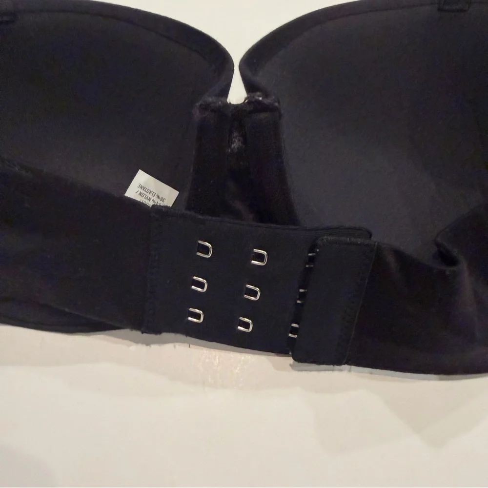 Aerie Black Strapless Bra Smooth Minimal Essential 34A